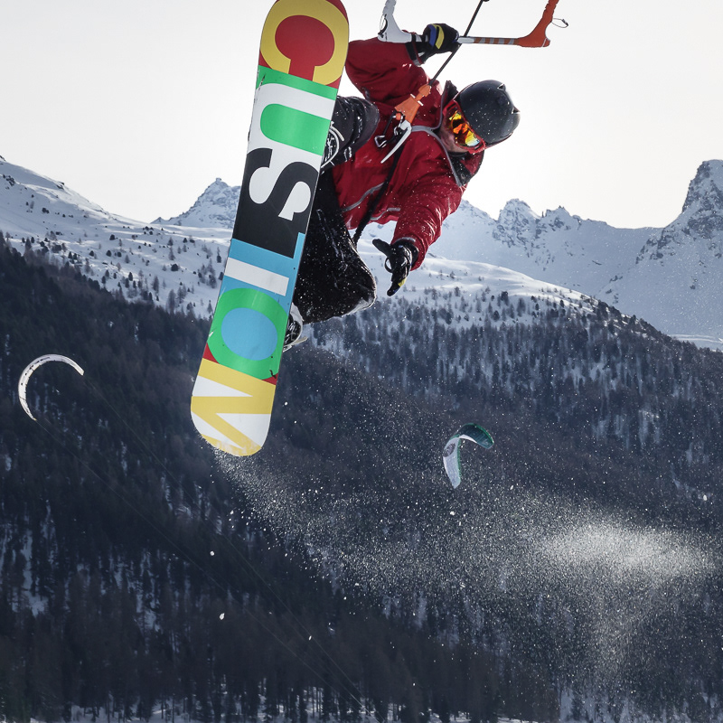 Snowkite mit Corvatsch